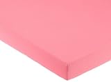 Pinolino 540004-9 - Spannbetttuch f&uuml;r Wiegen, Jersey, altrosa