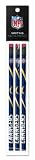 San Diego Chargers 3 Pack Wood Pencil in Clear Bag with Header - NFL (12005-QUX)
