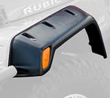 Rugged Ridge 11630.10 Durable Black ABS Plastic Stainless Hardware All-Terrain Fender Flare Kit - 6 Piece