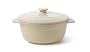 Calphalon Ceramic Vanilla 1 1/2 Quart Covered Round Casserole with Lid