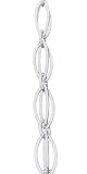 Oval Loop Rain Chain (Aluminum) by Rain Chains Direct (8.5 feet)