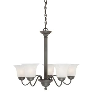 Riva Chandelier in Painted Bronze