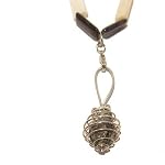 Aventurine Necklace 02 Pendant Mica Calcite Shell White Cage Crystal Healing 20