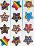 Funky Stars Stickers (100/Roll)