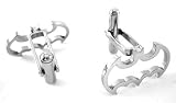 Stainless Steel Batman Die Cut Cufflinks