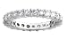 Round prong Set Diamond Eternity Band Diamond 1.52cttw