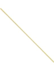 10k Yellow Gold 30in 1mm Spiga Necklace Chain. Metal Wt- 4.05g