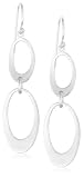 Sterling Silver Oval Link Dangle Earrings