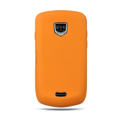 Silicone Gel Skin Sleeve ORANGE Rubber Soft Cover Case for SAMSUNG 4G LTE DROID CHARGE i510 / i520 [WCF280]
