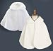 Small Girl's Ivory Fur Cape - Size (5-6X)