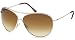 Sonnenbrille Pilotenbrille mit goldbraunen Gradient-Verlaufsgläsern Federbügeln Fliegerbrille + Brillenbeutel Sonnebrillen 2012