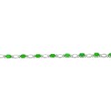 14K Gold 6.89cttw Diamond & Emerald Bracelet Jewelry 7"