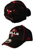 adidas Chicago Bulls Black Basic Logo Fitted Hat