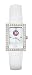 Chicago Cubs Ladies Allure Watch White Leather Strap