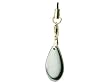 SILVER METAL ROCK CELL PHONE CHARM - RETAIL PACKAGING