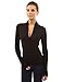 PattyBoutik Women V Neck Empire Waist Knit Top (Black XS)