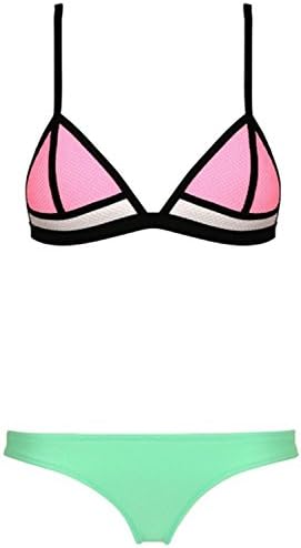 HP womens two pieces Push Up Mesh Bathing Suit Swimwear Bikini Sets