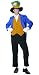 The Mad Hatter Men's Costume Adult Halloween Outfit - Size XL, Chest 48-50 & Waist 36...