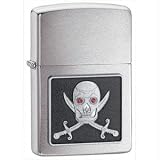 Brushed Chrome, Piercing Eye Pirate Emblem