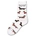 For Bare Feet Dachshund (Wire) Poses Socks