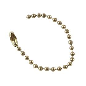  Brady 23306 4-1/2 inch Size Number 6 Brass Beaded Chain (Pack Of 100)
