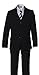 Boys Slim Fit Black Suit in Toddlers to Boys Sizing