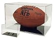 BallQube Grandstand Football Display Holder - Sports Memorabilia Display Case