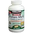 Kirkland Signature Mature Multi Vitamins & Minerals with Lycopene and Lutein 400 Tablets - Compare to Centrum Silver