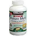 Kirkland Signature Mature Multi Vitamins & Minerals with Lycopene and Lutein 400 Tablets - Compare to Centrum Silver - New Formula
