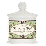 Violettes (Violets) Rose scented Ceramic French retro Apothecary Jar