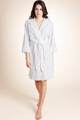 Per Una Cotton Rich Heart Embroidered Dressing Gown