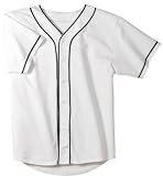 NEW Sport-Tek - Jersey with Double Braided Trim White/Black-3XL