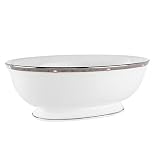 Lenox Pearlescence Platinum Bone China Open Vegetable Bowl