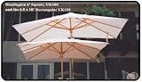 Huntington 8 Foot Market Umbrella-White