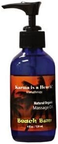 Karma is a Beach Natural Organic Massage Oil - 4 oz - Ships FREE!
