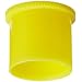 Kapsto 205 K 14 x 14 Ethylene Vinyl Acetate Protective Cap, Yellow, 14 mm Tube OD (Pack of 100)