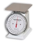 Detecto Mechanical Dial Type Portion Scale, 500 Gram Capacity, Enamel Finish, Model PT-500RK