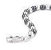 Sterling Silver White/Gray Beaded Bracelet