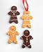 Martha Stewart Collection Ceramic Gingerbread Men Christmas Ornaments, Set of 4