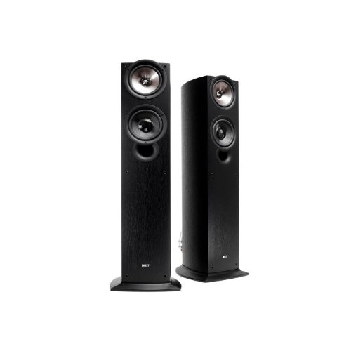 KEF iQ50BL Floor Standing Speaker (Single, Black)