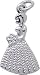 Bridesmaid Charm, Sterling Silver