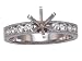 0.45 cts Round Diamonds Engagement Ring - Platinum, 18kt White or Yellow Gold