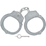 Sporting Goods : Chain Link Handcuff, Nickel Finish