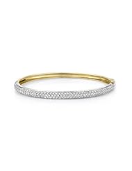 14k TWO TONE GOLD WOMENS BRACELET LB-448 DIAMOND 1.95CT TW