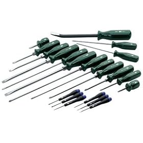 21-Piece Prybar Suregrip Screwdriver Combination Set by SK