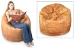 Leather beanbag couch, 'Holiday' (single)