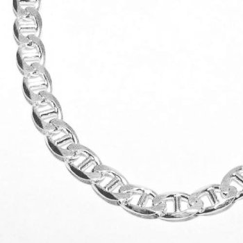 Childrens Toyshop  Jewelry : "Medium Marina Sterling Silver Necklace 3/8"" Wide "