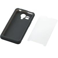 ELECOM docomo F-12C シリコンケース (保護フィルム付) ブラック PD-F12SCBK