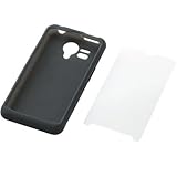 画像をクリックして拡大イメージを表示 ELECOM docomo F-12C シリコンケース (保護フィルム付) ブラック PD-F12SCBK