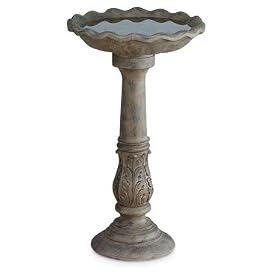 Astonishing Small Ruffled Acanthus Birdbath by 